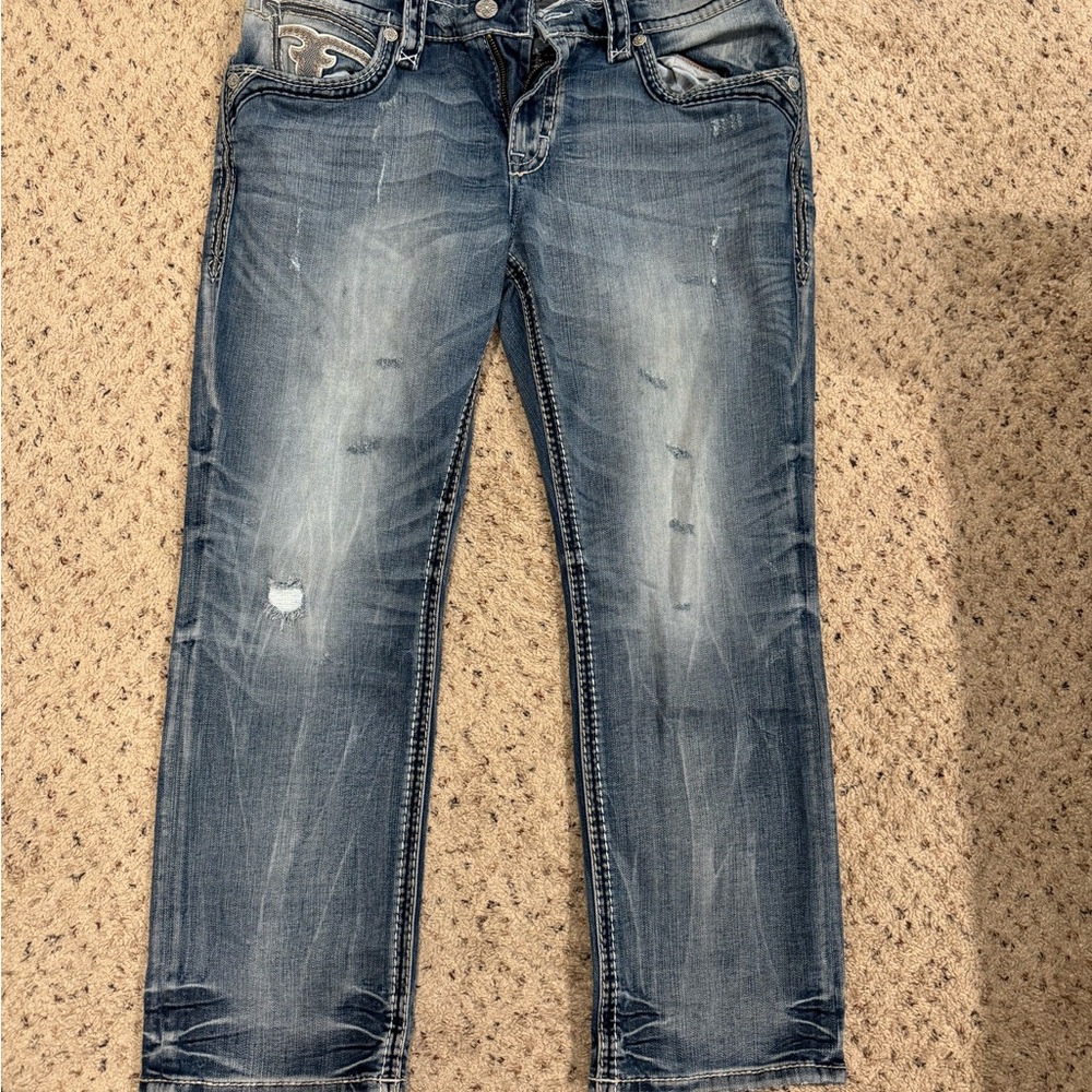 Men's Rock Revival Jeans - "Bryant" Straight 40x30